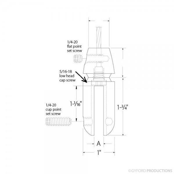 Gyford EZ Wire Vertical Panel Clips for 1/8" Wire