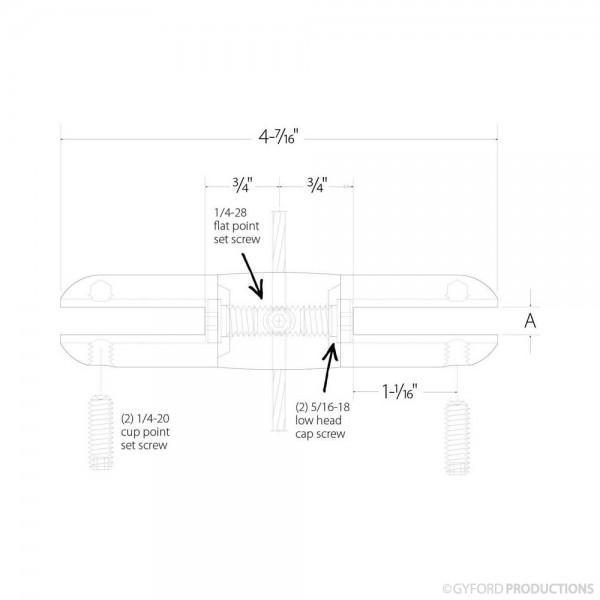 Gyford EZ-Wire Double Panel Grippers for 1/8" Wire