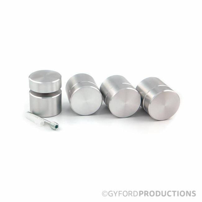 1 1/2" Diameter, 1" Tall Complete Aluminum Gyford Standoff Kit