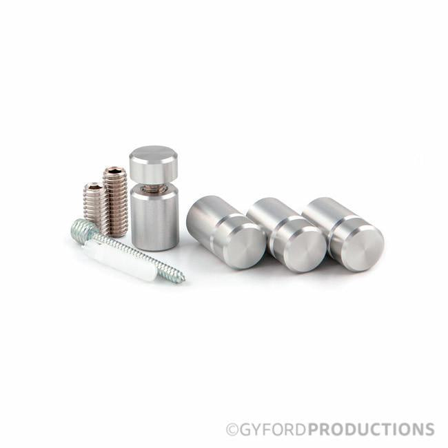 5/8" Diameter, 3/4" Tall Complete Aluminum Gyford Standoff Kit