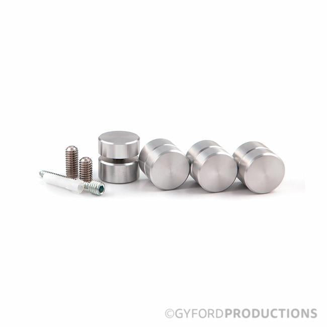 1" Diameter, 1/2" Tall Complete Aluminum Gyford Standoff Kit