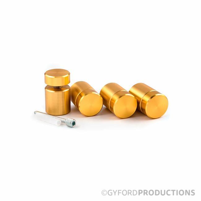 1" Diameter, 1" Tall Complete Aluminum Gyford Standoff Kit