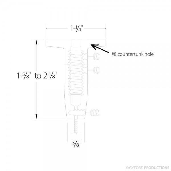 Gyford WL 3/64" Wire Top Mount Turnbuckle - WL-A40