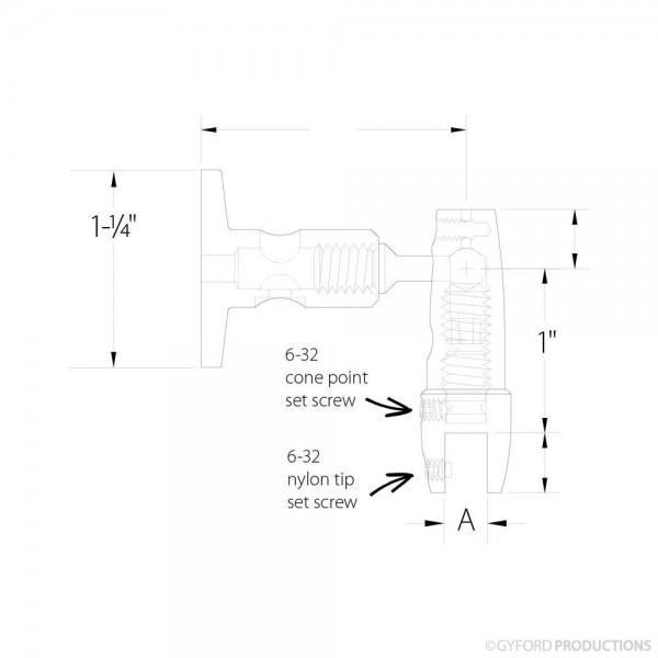 Gyford WL Series Angled Surface Mount Panel Grippers