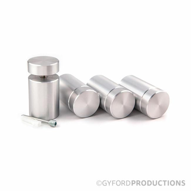 1 1/2" Diameter, 2" Tall Complete Aluminum Gyford Standoff Kit