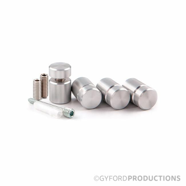 3/4" Diameter, 3/4" Tall Complete Aluminum Gyford Standoff Kit